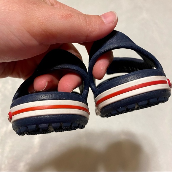 Crocs Unisex-Child Kids' Blue Crocband II Sandals - Picture 8 of 11